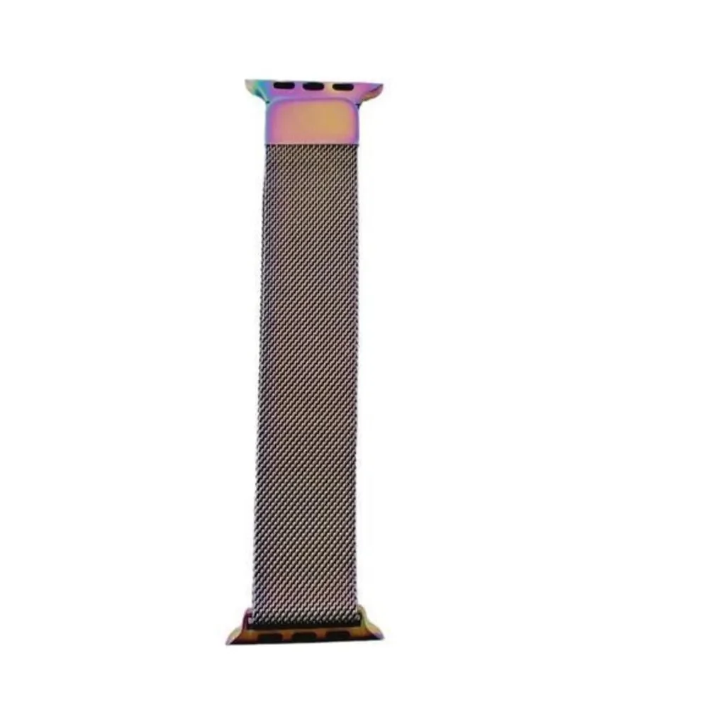 Set of three 38 mm watch bands smart watch silicone‎ grey red + purple Metallic